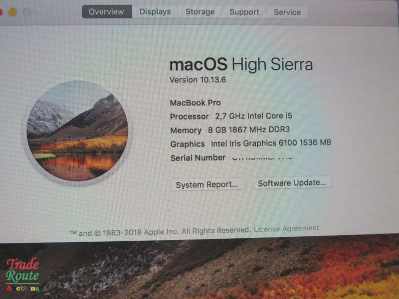 MacBook Pro 13.3-inch ** RETINA ** Core i5 2.7GHz | 8GB RAM | 128GB SSD