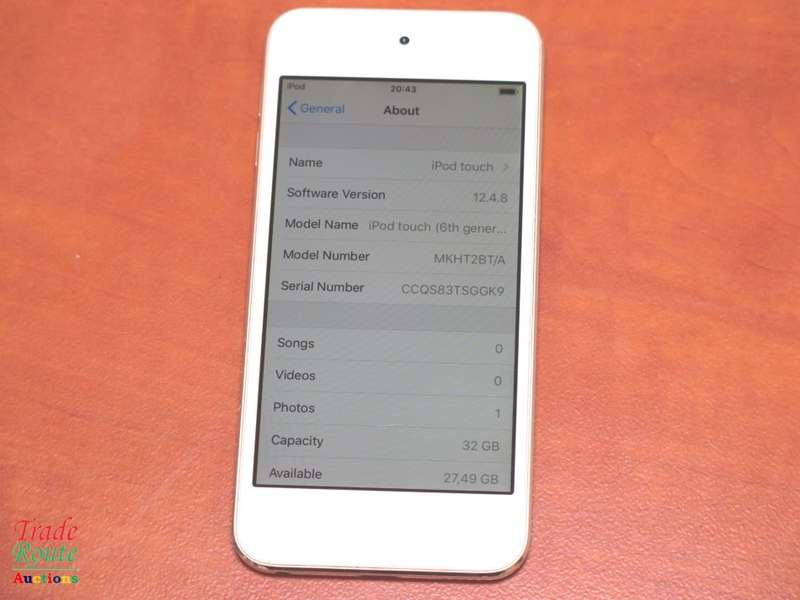 Apple iPod Touch | WHITE/GOLD | 32GB | 6th Generation | A1574 | MKHT2BT/A | RETINA DISPLAY