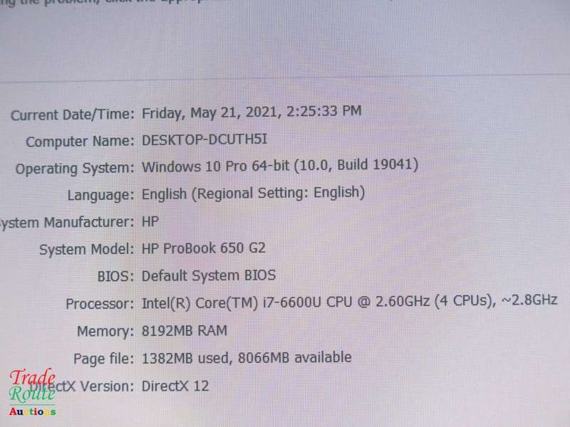 HP PROBOOK 650 G2 LAPTOP | CORE i7 6600U 6th Gen 2.60GHZ | 8GB RAM | 500GB HDD | NOTEBOOK