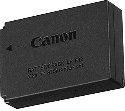 LP-E12 Battery for Canon EOS M, EOS M2, EOS M10, EOS M100, EOS M50, SL1, 100D, KISS X7