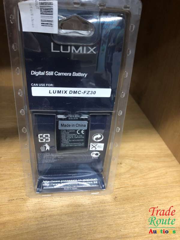 CGA-S006, CGA-S006E Battery for Panasonic Lumix DMC-FZ7, DMC-FZ8, DMC-FZ18, DMC-FZ28, DMC-FZ30