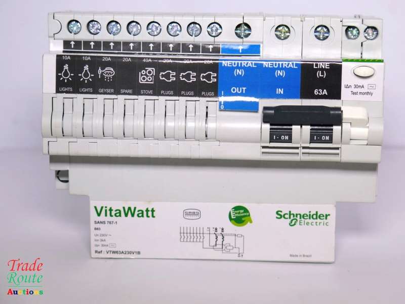 Schneider Electric VitaWatt - Multi output Residual circuit breaker 63A VTW63A230V1B