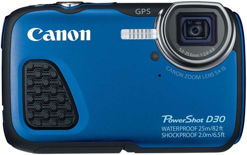Canon PowerShot D30 Waterproof Digital Camera (Blue)