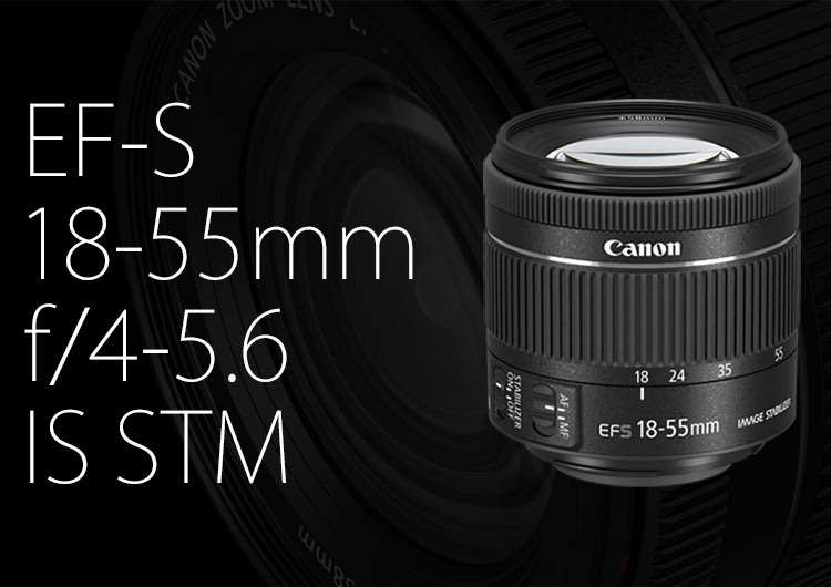 Canon EF-S 18-55mm f/4-5.6 IS (IMAGE STABILIZER) STM Camera Lens for Canon Digital SLR Cameras