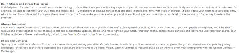 Garmin Vivoactive 3 Smart Watch