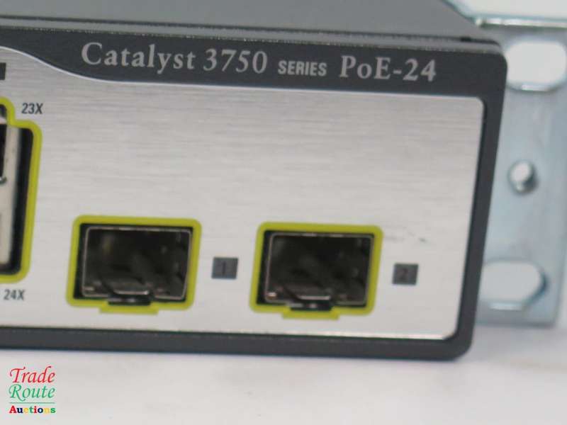 Cisco 3750 PoE [ Power over Ethernet ] 24 Port Ethernet Switch