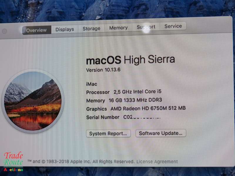 iMAC | 21.5 INCH | Core i5 2.5Ghz 16GB RAM 1TB HDD * AMD Radeon HD Graphics