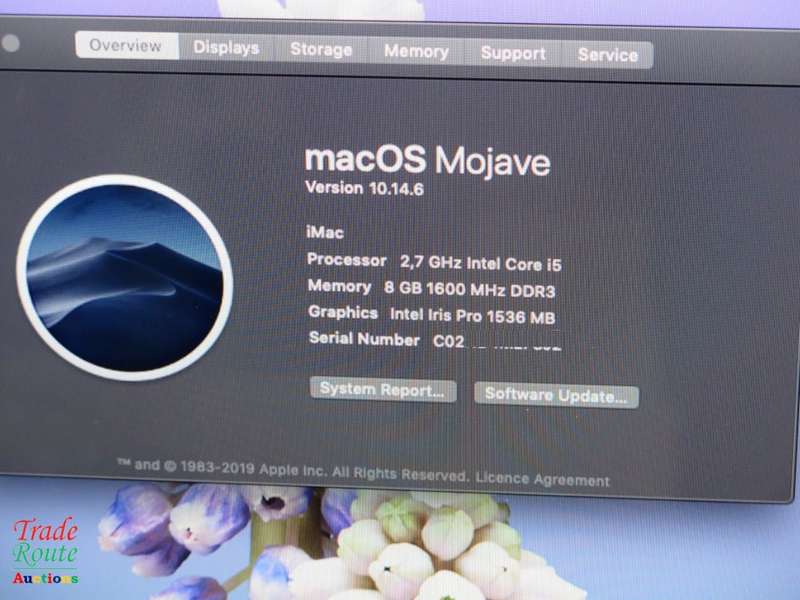 iMAC Stylish | 21.5 INCH | Core i5 2.7GHz | 8GB RAM | 1TB HDD  * ULTRASLIM * Intel Iris Pro Graphics