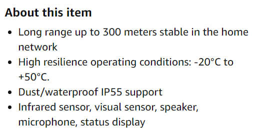 Panasonic KX-HNC600 Webcam Outdoor Camera for Smart Home Monitoring System
