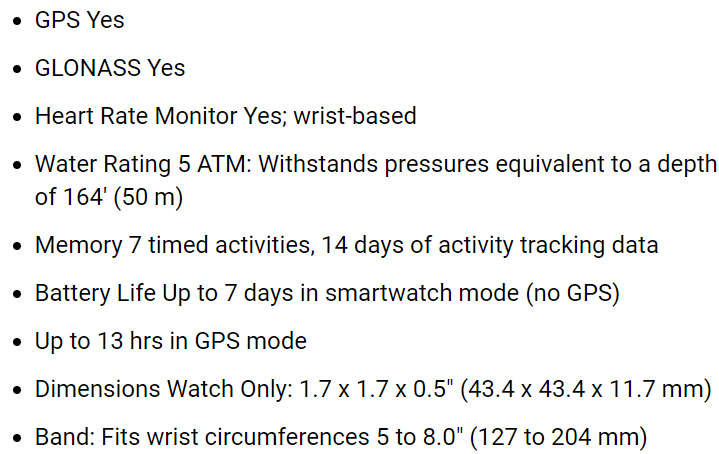 Garmin Vivoactive 3 Smart Watch