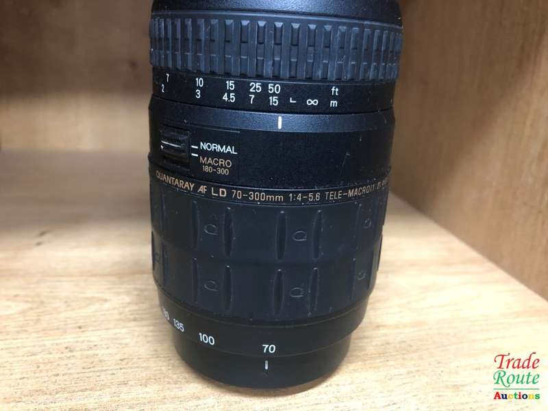 Quantaray AF 70-300mm f/4-5.6 LD Macro 1:2 Lens for Sony/Minolta