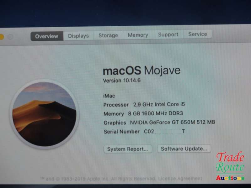 iMAC | 21.5 INCH | Core i5 2.9GHz | 8GB RAM | 1TB HDD  * ULTRASLIM * Nvidia Geforce
