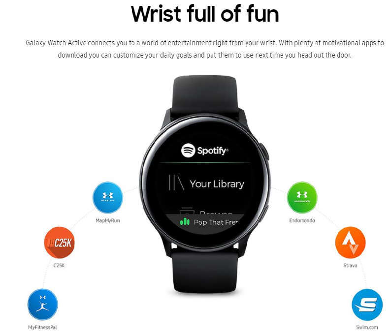 Samsung Galaxy Watch Active SM-R500 Smartwatch
