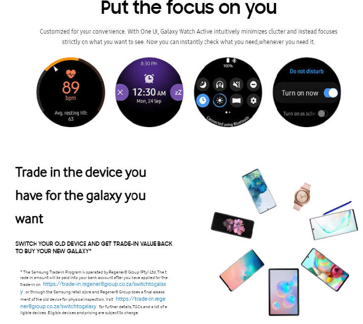 Samsung Galaxy Watch Active SM-R500 Smartwatch