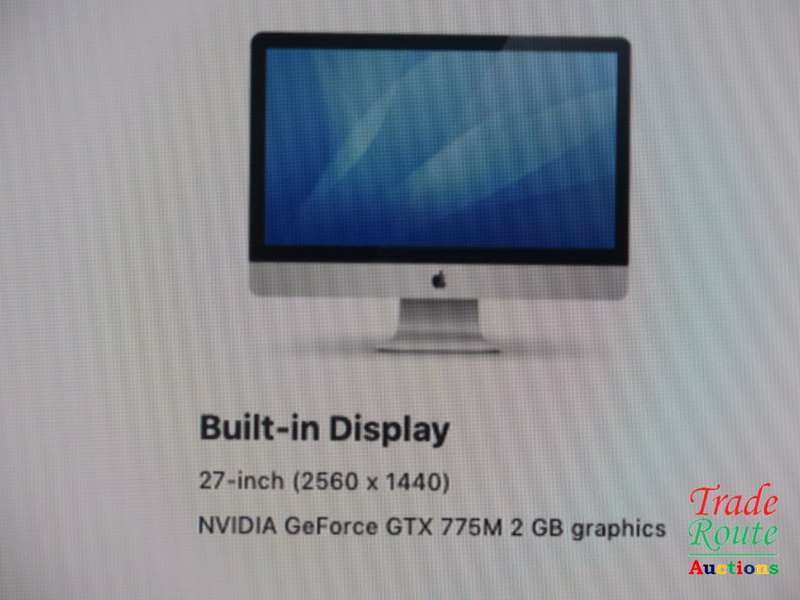 Apple iMAC | 27 INCH | Core i5 3.4GHz | 8GB RAM | 1TB HDD ULTRASLIM  Nvidia GeForce GTX 2GB Graphics