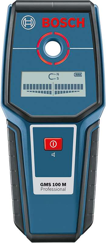 Bosch Professional Metal Detector GMS 100 M (Maxi Detection Depth Magnetic Metal)al/Non-Magnetic Me