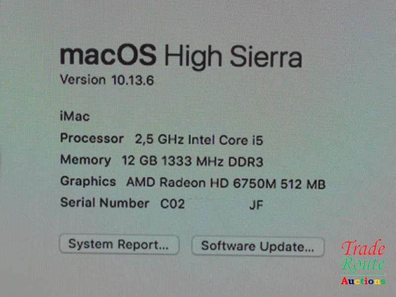 Apple iMAC | 21.5 INCH | Core i5 2.5Ghz 12GB RAM 500GB HDD * AMD Radeon HD Graphics