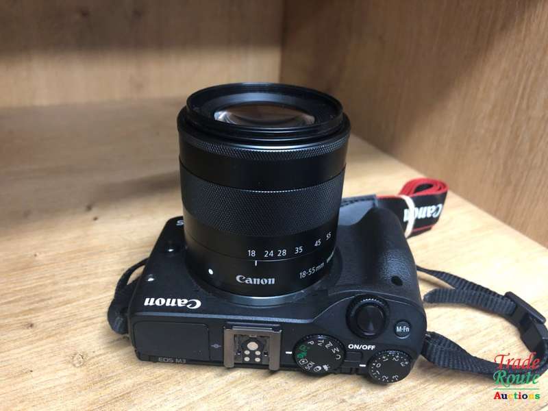 Canon EOS M3 Mirrorless Digital Camera with EF-M 18-55mm Lens - 24.2 megapixels