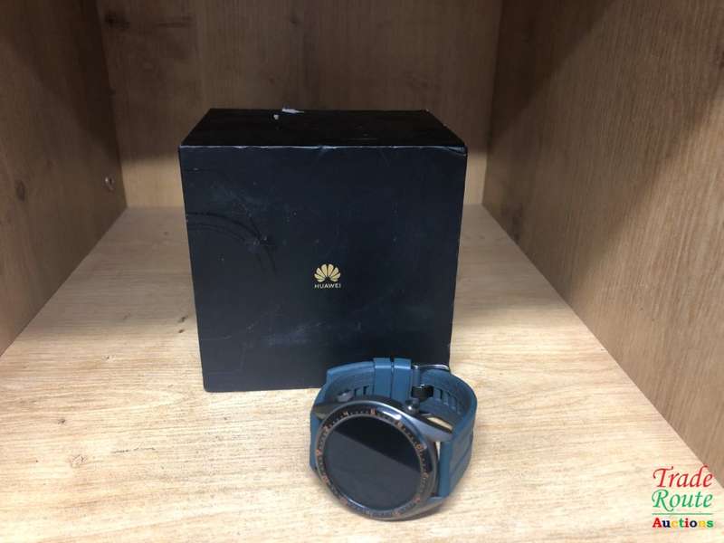 HUAWEI WATCH FTN-B19 GT Smart Watch - Titanium Grey SS Dark Green Strap