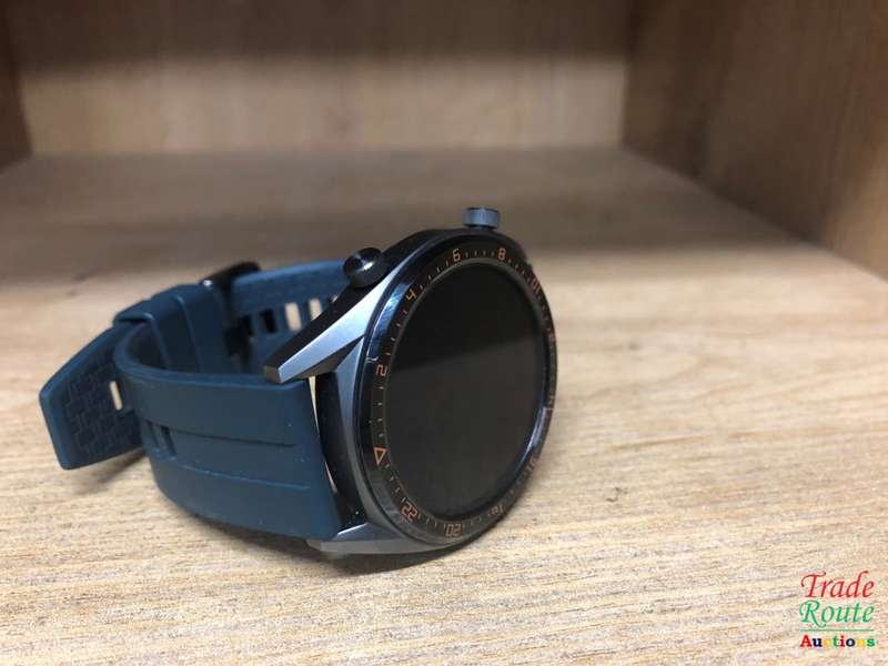 HUAWEI WATCH FTN-B19 GT Smart Watch - Titanium Grey SS Dark Green Strap