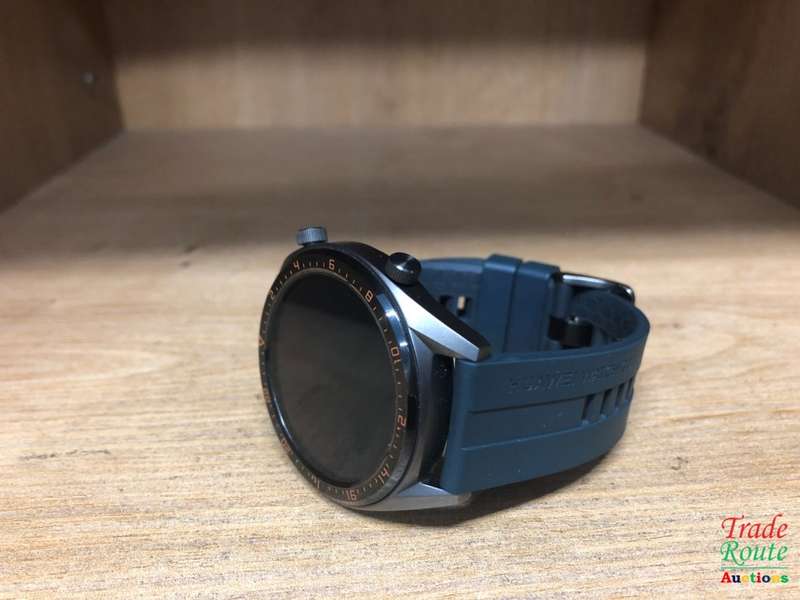 HUAWEI WATCH FTN-B19 GT Smart Watch - Titanium Grey SS Dark Green Strap