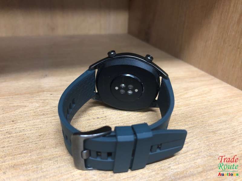 HUAWEI WATCH FTN-B19 GT Smart Watch - Titanium Grey SS Dark Green Strap