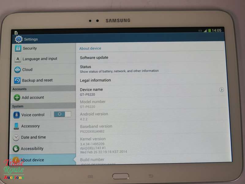Samsung Galaxy Tab 3 White - TouchScreen Tablet