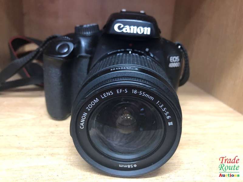 Canon 4000D DSLR Camera and EF-S 18-55 mm f/3.5-5.6 III Lens Kit