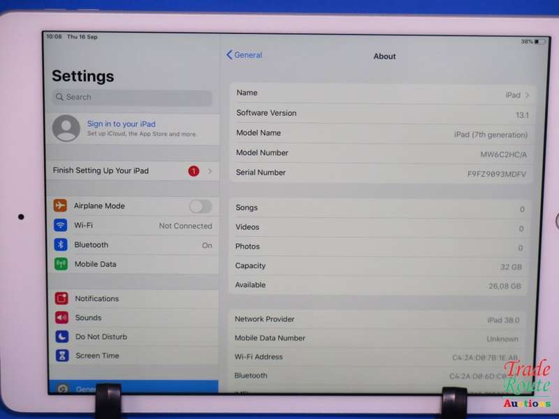 Apple iPad 10.2 inch 7th Gen (2019) (A2198)  32GB WIFI + CELLULAR