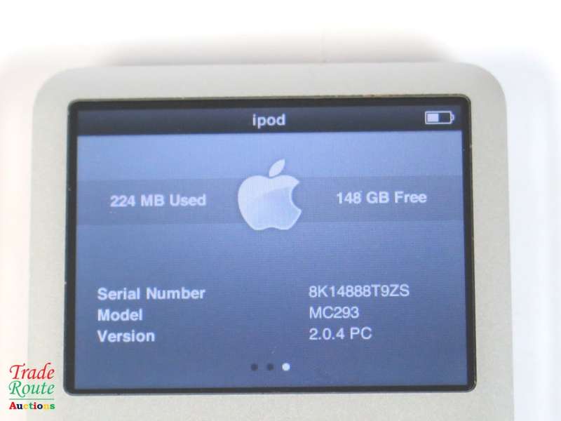 Apple IPod Classic 160GB [ MC293 ] [A1238] [7th Generation] ** IPOD 160GB SILVER 2.5" LCD Screen