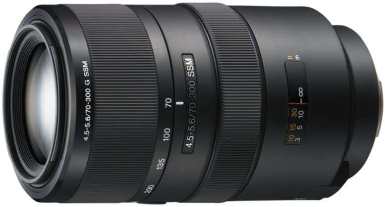 Sony SAL70300G 70-300mm f/4.5-5.6 SSM ED G-Series Compact Super Telephoto Zoom Lens