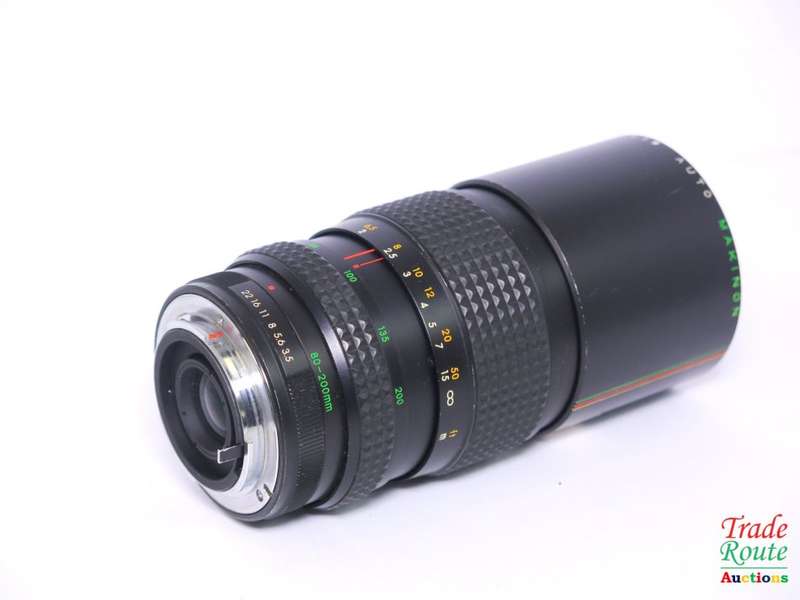 Auto Makinon 80-200mm f/3.5 manual focus zoom macro lens - Vintage Collectors item