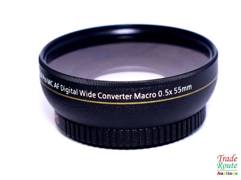 Crystal optic Zeis (HD) Germany Lens High Definition DSLR Pro MC AF Digital Wide Converter 0.5x 55mm