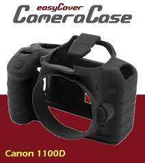 Protective Black Silicone Armor Canon 1100D by easyCover camera case IN BOX