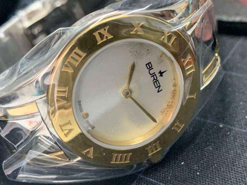 BUREN Two-Tone Roman GP Dial Ladies Watch [ DISCOLOURED DIAL ]