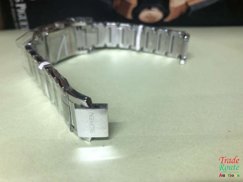 BUREN Stainless Steel Ladies Watch - Rectangular Dial