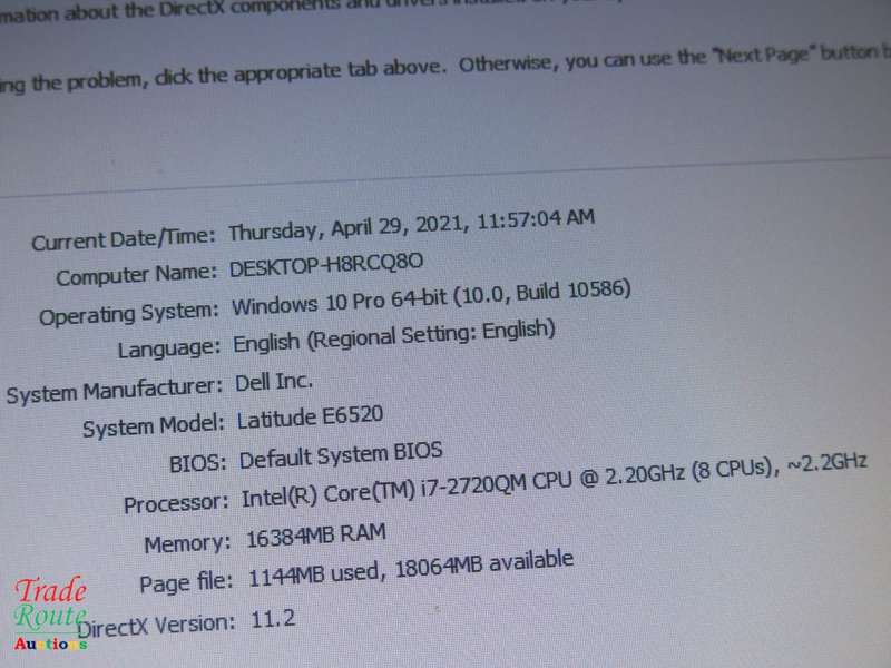 DELL LATITUDE E6520 15.6inch LAPTOP | CORE i7 2620M | 16GB RAM | 500GB HDD FAULTY BATTERY