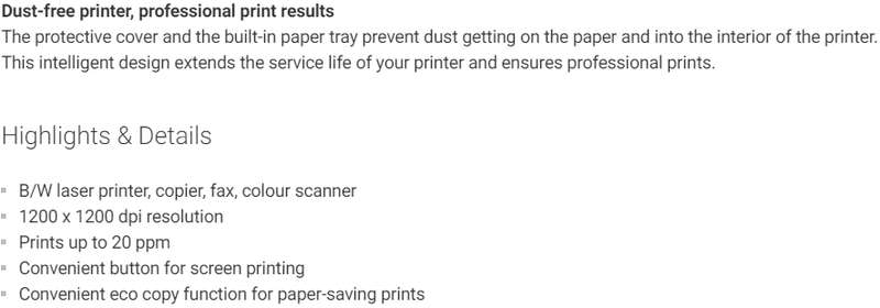 Samsung SCX-3405F Mono laser multifunction printer A4 Printer, scanner, copier, fax ADF