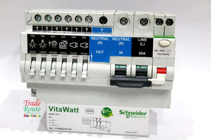 Schneider Electric VitaWatt - Multi output Residual circuit breaker 50A VTW50A230V1B