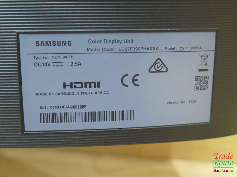 Samsung 27 Inch LED Monitor With Curved Display (LC27F390FHAXXA) - FAULTY HDMI
