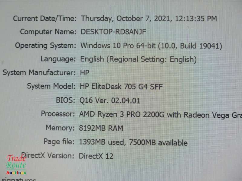 HP EliteDesk 705 G4 SFF Desktop Computer | AMD Ryzen 3 PRO 2200G Radeon Vega Graphics ** GAMING PC