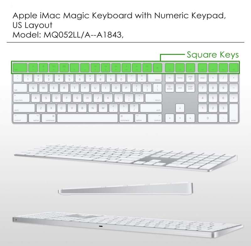 Apple A1843 Wireless Rechargeable Bluetooth Magic Keyboard With Numeric Keypad