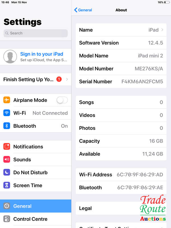 Apple iPad mini 2 16GB - ME276KS/A  (Wi-Fi , Space Grey)