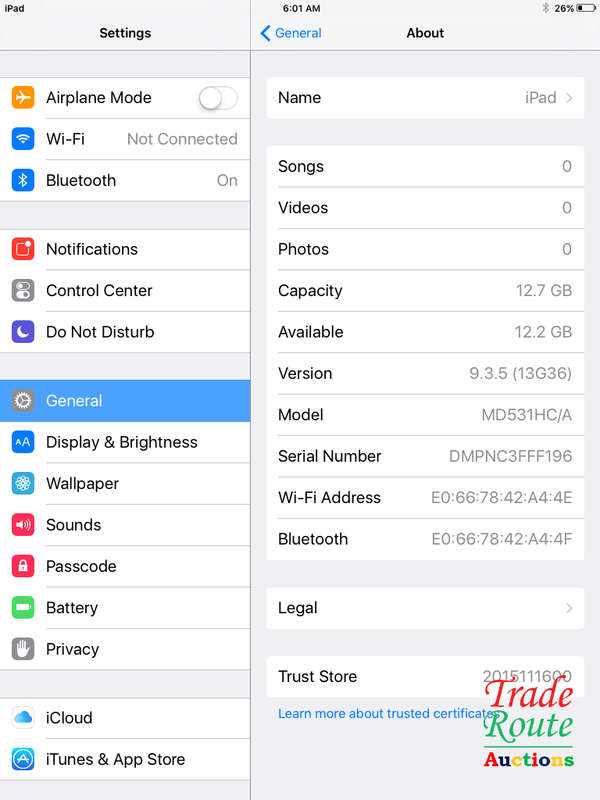 IPAD MINI | 16GB | WiFi | MD531HC/A | WHITE/SILVER | GENUINE APPLE | 7.9 Inch Tablet | Touch Screen
