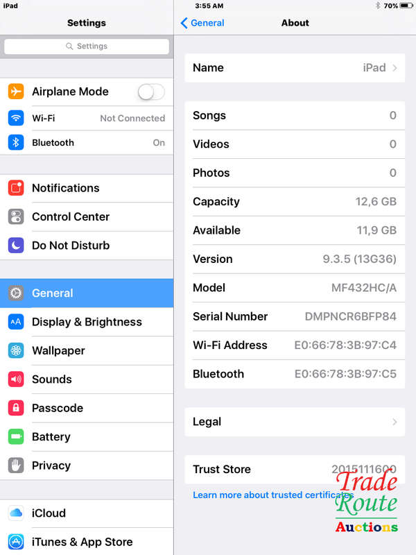 IPAD MINI | 16GB | WiFi  SPACE GREY | MF432HC/A | A1455 | APPLE | 7.9 inch Tablet * iPad Mini*