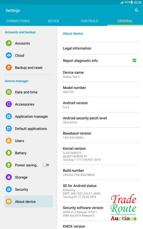 Samsung Galaxy Tab 4 10.1 3G SM-T531