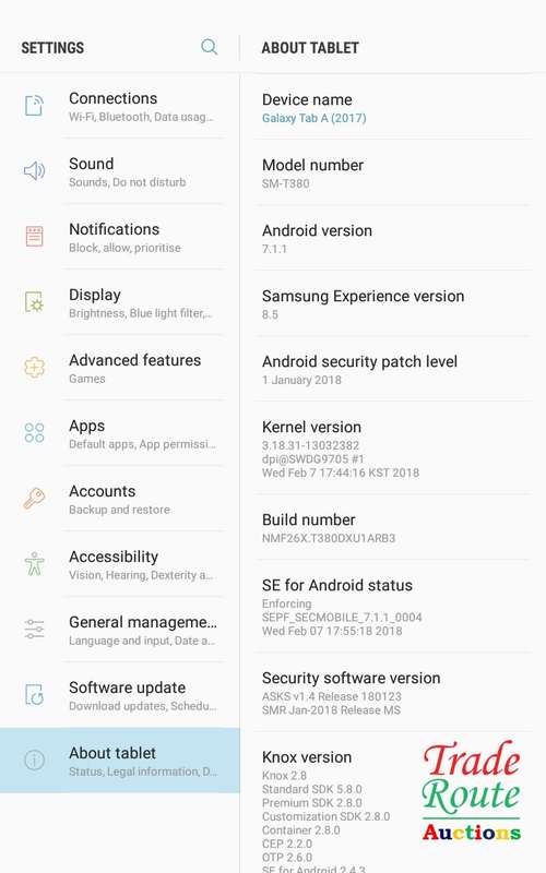Samsung Galaxy Tab A 2017 Android Tablet 8" - SM-T380