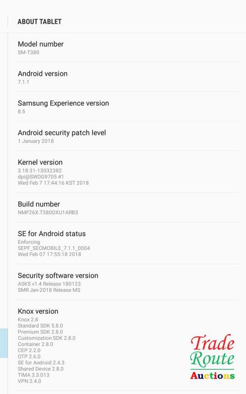 Samsung Galaxy Tab A 2017 Android Tablet 8" - SM-T380