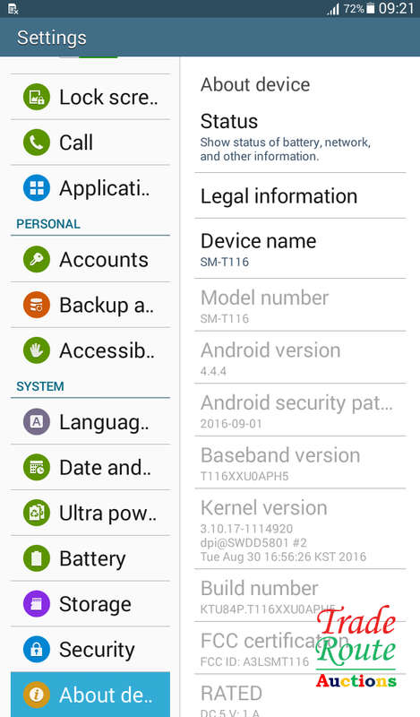 SAMSUNG GALAXY Tab 3 LITE  (7 inch, 8GB) - SM -T116