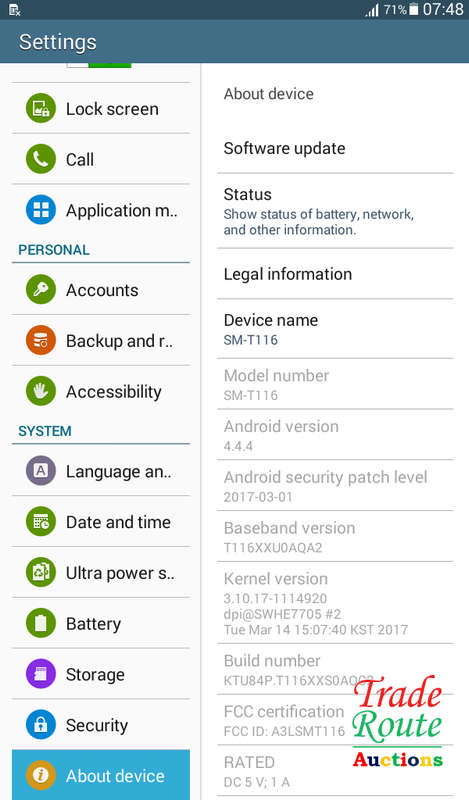 SAMSUNG GALAXY Tab 3 LITE  (7 inch, 8GB) - SM -T116